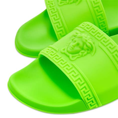 green versace slides